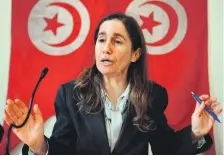  ?? AFP ?? Maya Jribi in 2011 after the the death of a young Tunisian that sparked the fall of dictator Zine El Abidine Ben Ali