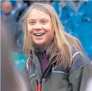  ?? ?? Greta Thunberg at Cop26 in Glasgow last year after famously telling a rally the climate change summit was only “blah, blah, blah”