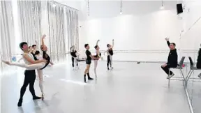  ?? JOE BURBANK/ORLANDO SENTINEL ?? Dancers rehearse in one of the studios Tuesday during an exclusive tour of the new Harriett's Orlando Ballet Centre at Loch Haven Park in Orlando.