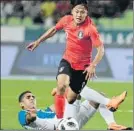  ?? FOTO: AP ?? Lee Seung Woo va con Corea del Sur