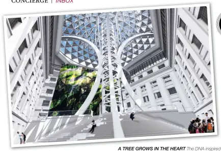  ??  ?? A TREE GROWS IN THE HEART The DNA-inspired Tree of Life is the museum’s centrepiec­e