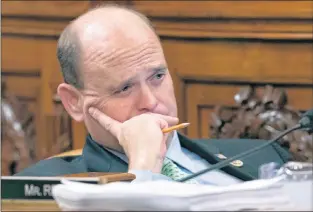  ?? AP PHOTO ?? In this 2017 file photo, Rep. Tom Reed, R-N.Y., listens during a House Ways and Means Committee hearing on Capitol Hill in Washington.