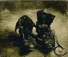  ?? MUSEU VAN GOGH AMSTERDAM ?? ‘PARELL DE SABATES’, SETEMBRE 1886 Van Gogh va comprar aquestes sabates de segona mà en un mercat de puces de París. Quan va arribar al seu taller de Montmartre va descobrir que no eren del seu número