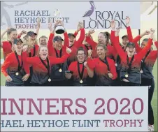  ??  ?? CHAMPIONS Southern Vipers lift the Rachael Heyhoe Trophy