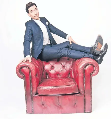  ??  ?? Stand-up comic Russell Kane will be showing off his new image when he hits Courier Country.