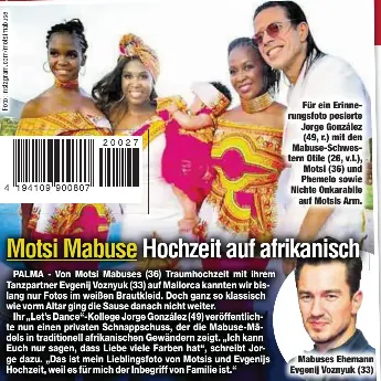 Hochzeit Mit Der Schwangeren Motsi Mabuse