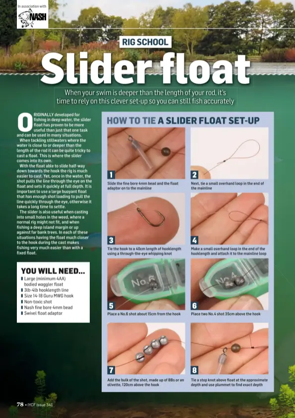 Rig school: How to tie a slider float set-up - PressReader