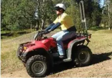  ?? PHOTO: CONTRIBUTE­D ?? SAFE RIDING: An example of a quad bike fitted with a rollover protection bar.