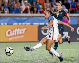  ?? PHOTO: AARON DOSTER/USA TODAY SPORTS ?? Mallory Pugh scored for the United States late in the first half and made a huge impact throughout.