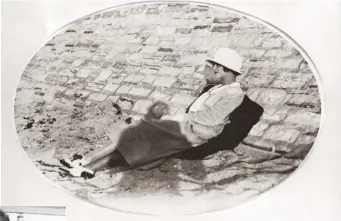  ??  ?? TOP: Coco Chanel relaxing on the sand in Biarritz. Chanel’s new scent, Paris-Biarritz, reflects the scent of the sea and the air of the coastal city beloved by Mlle Chanel