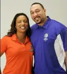  ?? Kurt Weber/Post-Gazette ?? Latasha and Charlie Batch, Best of the Batch volunteers and 2014 Jefferson Award winners.