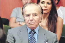  ??  ?? Carlos Saúl Menem, exmandatar­io de la Argentina.