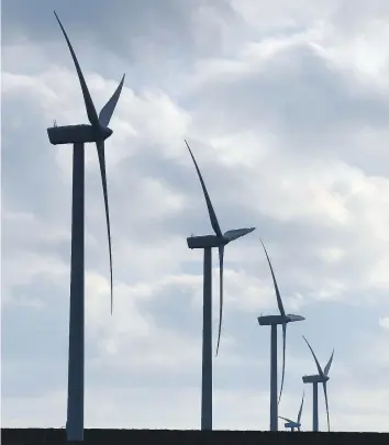  ?? TROY FLEECE/REGINA LEADER-POST ?? Centennial Wind Power Facility near Swift Current may reflect the future.