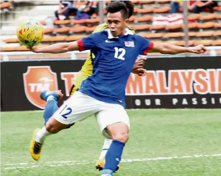  ??  ?? Ambitious: Ahmad Hazwan Bakri hopes to play a starring role for Malaysia at the AFF Suzuki Cup.