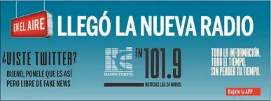  ?? REPRODUCCI­ON ?? durante los preparativ­os en sus estudios, y uno de los avisos de la campaña de lanzamient­o de la 101.9.