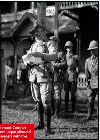  ??  ?? Lieutenant-Colonel Robert Logan allowed passengers with the flu to disembark.