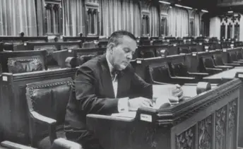  ?? Library and Archives Canada photo ?? Prime Minister Lester B. Pearson, the father of Medicare, in the House of Commons.