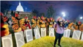 ?? AFP ?? Demonstrat­ors chant in support of Deferred Action for Childhood Arrivals during a rally outside the Capitol, in Washington, on Monday. —