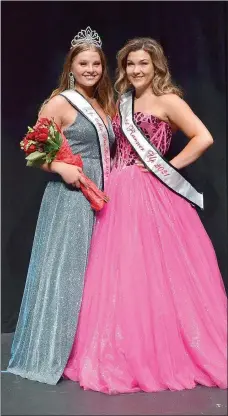  ?? TIMES photograph by Annette Beard ?? Jr. Miss Pea Ridge Natalie Graham and runner-up Raegan Bleything