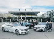  ??  ?? Half a million of the current-generation S-Class saloon have rolled off the Sindelfing­en plant in Germany.