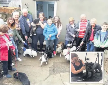  ??  ?? Amanda Davies from Hirwaun has set up a dog grooming business after being made redundant