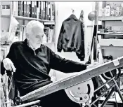 ??  ?? D’Achille in his studio and one of his Flashman illustrati­ons