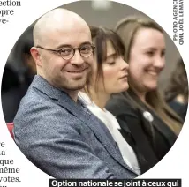  ??  ?? Option nationale se joint à ceux qui ont fait échouer la convergenc­e souveraini­ste, Québec solidaire.