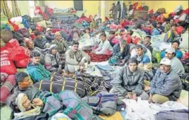  ?? SAMEER SEHGAL/HT ?? Indian fishermen on their arrival Amritsar on Tuesday.