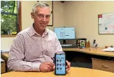  ?? ANDY MACDONALD/STUFF ?? Only a handful of New Plymouth candidates have engaged on the Let’s Talk app being offered by Len Houwers.