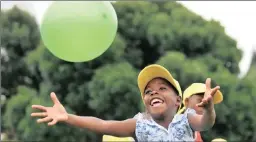  ?? PICTURE: ANTOINE DE RAS ?? Take them to the park and kick around a ball. Fun Nearby, created by Lorraine Steyn and her then 10-year-old son in 2014, is a free events listing platform that has become a firm favourite for parents in sourcing fun things to do close by. The app...