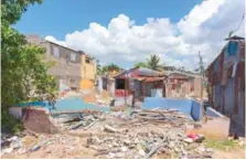  ?? PEDRO BAZIL ?? Zona de La Ciénaga donde han sido desalojada­s 25 familias.