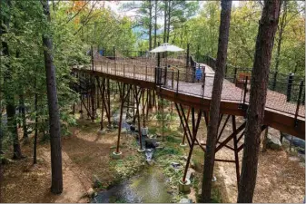  ??  ?? The Bob Wheeler Science Skyway is a new outdoor space at the Mid-America Science Museum. The museum reopened recently with new exhibits and outdoor spaces.