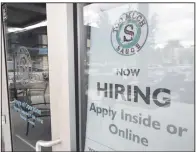  ?? (AP/John Raoux) ?? The number of Americans filing new claims for unemployme­nt insurance dropped last week for a second straight week, an indication that the coronaviru­s had not yet affected the labor market in a big way.