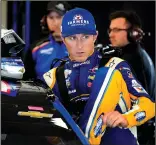  ?? JEFF SINER/TRIBUNE NEWS SERVICE ?? NASCAR driver Kasey Kahne climbs into his car for a practice session ahead of the Daytona 500 on February 25, 2017, in Daytona Beach, Fla.