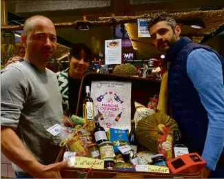  ?? (Photo P. PA.) ?? Une tombola sera organisée à l’occasion de cette première fête du marché couvert. Une valise pleine de produits gourmands est à gagner.