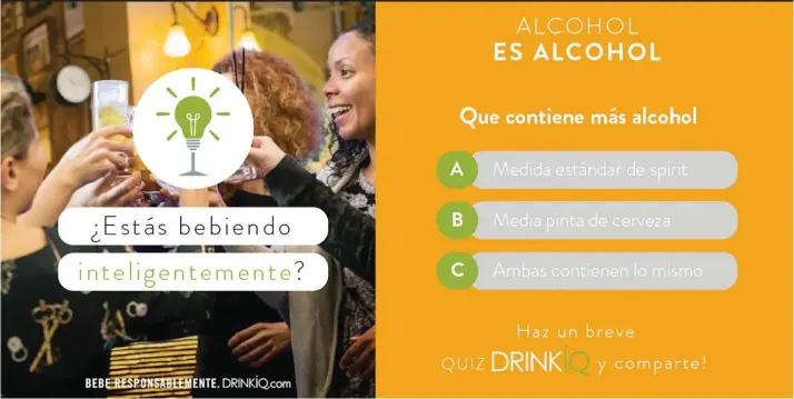  ?? DRINKiQ.com busca cambiar la forma en que los costarrice­nses consumen alcohol, por medio de decisiones informadas. Cortesía
Diageo/La República ??