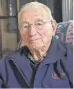  ?? ASHLEY THOMPSON ?? Second World War veteran Leonard Gaudet, a resident of South Nictaux, served as an able seaman from 1943-1945.