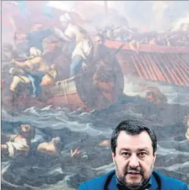  ?? ANGELO CARCONI / EFE ?? Matteo Salvini, ayer en la Cámara Baja italiana