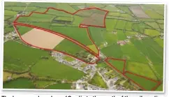  ??  ?? The house and yards on 40ac lie to the south of the railway line with 125ac to the north and a smaller parcel separated from the rest of the holding