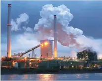  ?? PHOTO: REUTERS ?? The coking plant and blast furnace of ThyssenKru­pp Steel Europe AG in Duisburg, Germany