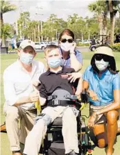  ??  ?? Owen O’Neill, Tristan Onofry, Despina Hall and Andrea McMillan attend the seventh annual Clinics Can Help Golf Classic.