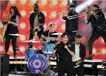  ?? THE CANADIAN PRESS/Nathan Denette ?? The Arkells perform during the 2022 Juno Awards in Toronto. The band will entain festival goers in New Brunswick and Newfoundla­nd later this summer.