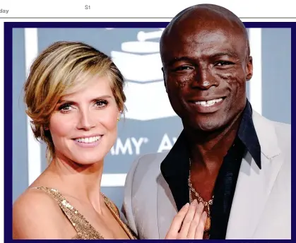  ??  ?? MARKED MAN: Pop singer and lupus sufferer Seal with his ex-wife, supermodel Heidi Klum, in 2011