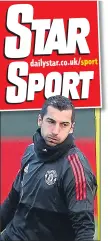  ??  ?? OUTCAST: Mkhitaryan