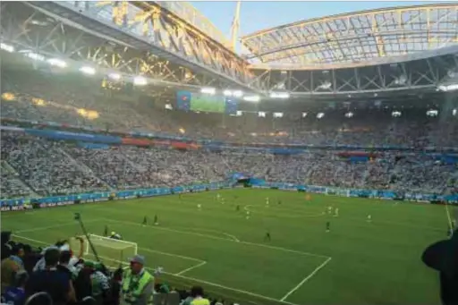  ??  ?? Inside St Petersburg Stadium for Nigeria Vs Argentina