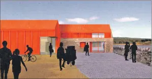  ??  ?? An architect’s impression of the new developmen­t on the old Gleaner site.