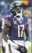  ?? GETTY IMAGES ?? Alshon Jeffery had 52 catches for 821 yards in 12 games while playing under the franchise tag last season in Chicago.