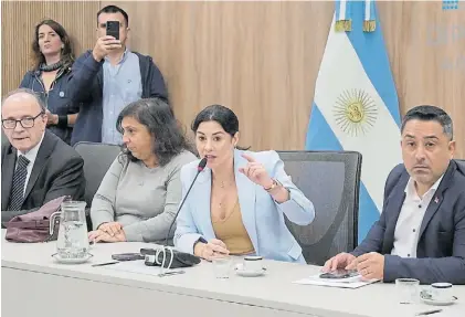  ?? FEDERICO LÓPEZ CLARO ?? Diputada. Marcela Pagano, ayer, en la Comisión de Juicio Político.