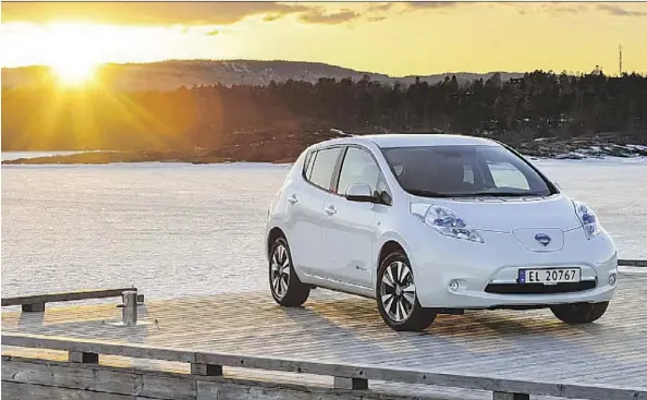  ?? NISSAN ?? The tax incentives offered by the Norwegian government make it very affordable for drivers to own and operate electric vehicles.