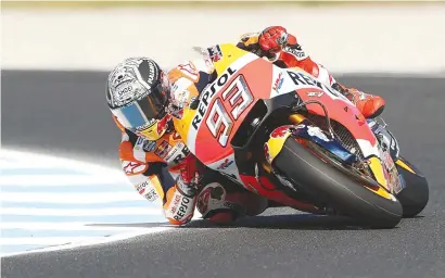  ?? Picture: Getty Images ?? ON FAMILIAR GROUND. MotoGP world champion Marc Marques returns to his happy hunting ground in Texas this weekend.